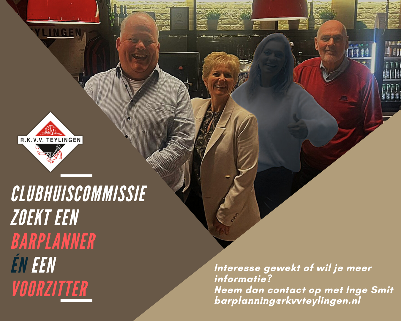 Cubhuiscommissie zoekt een Voorzitter én een Barplanner