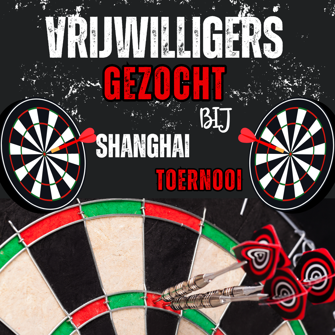Vrijwilligers gezocht bij Shanghai Toernooi