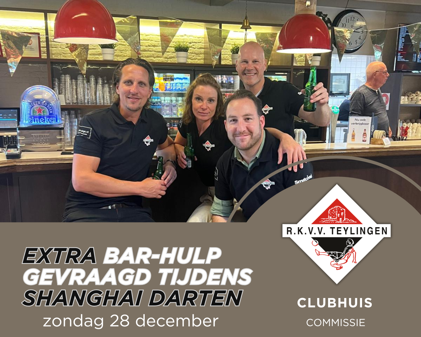Bar-hulp gevraagd tijdens Shanghai Dart Toernooi
