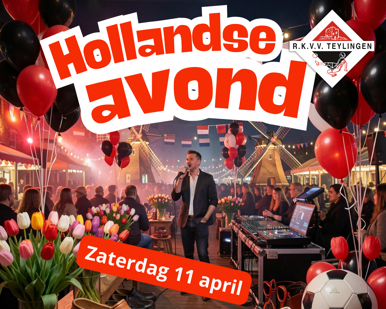 Derde Helft Party – Hollandse Avond | Zaterdag 11 april