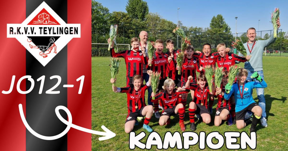 Teylingen JO12-1 kampioen!