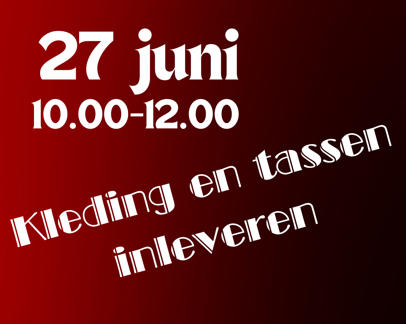 Inleveren teamkleding jeugdafdeling