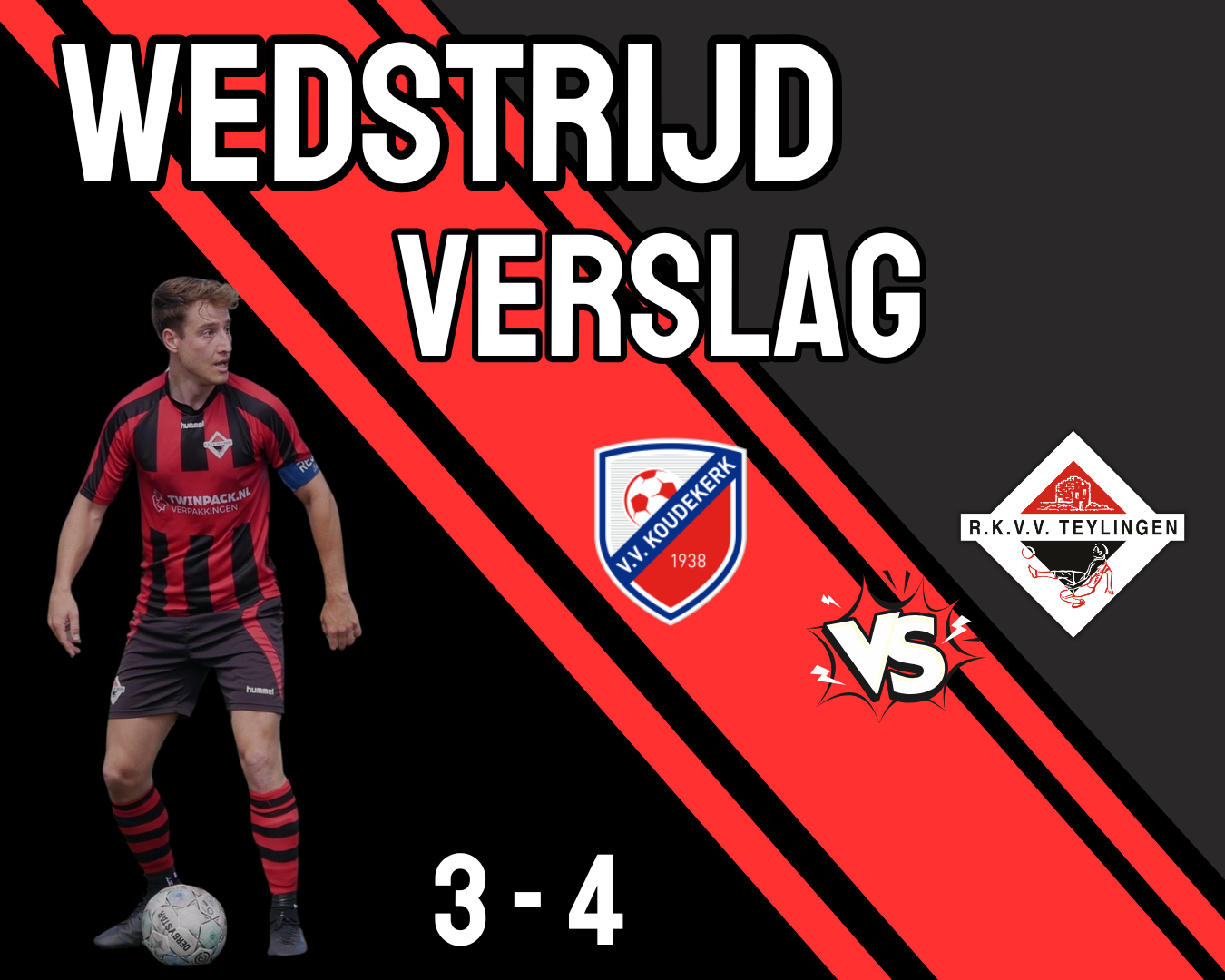 Teylingen maakt het zich onnodig moeilijk tegen Koudekerk