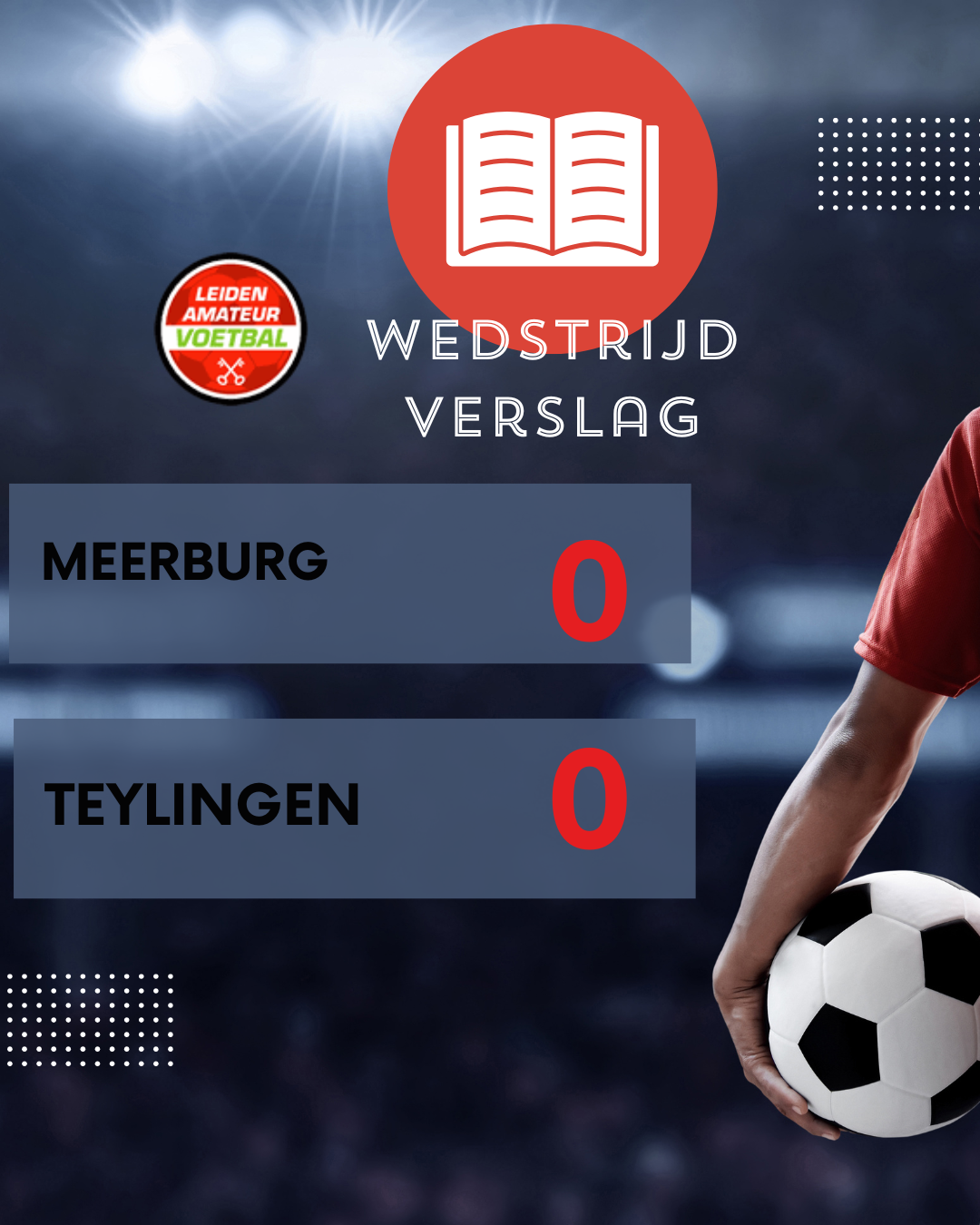 Doelpuntloze middag bij Meerburg-Teylingen