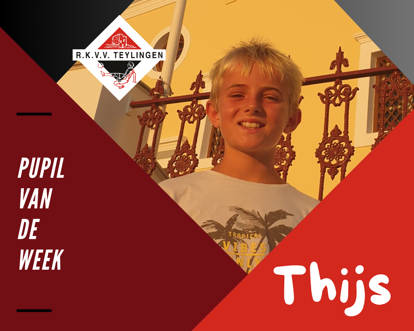 Thijs Zandvliet is Pupil van de Week