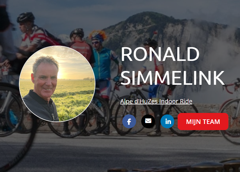 Ronald Simmelink in actie voor goede doel