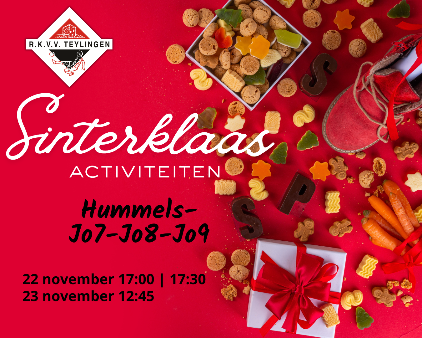 Sinterklaasfeest bij RKVV Teylingen