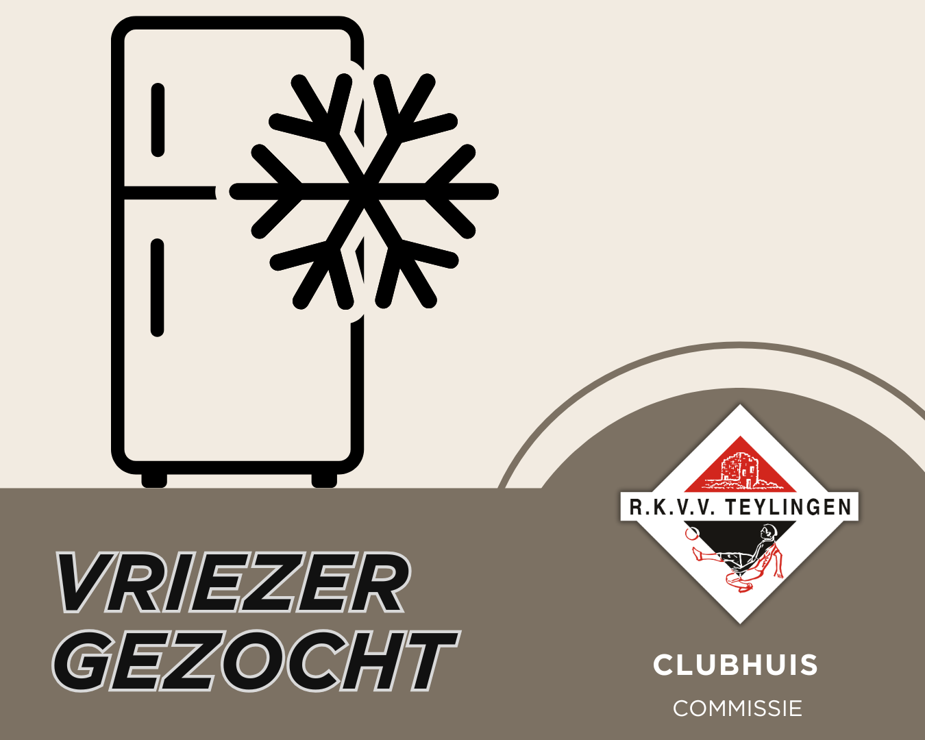 Extra vriezer gezocht voor het clubhuis